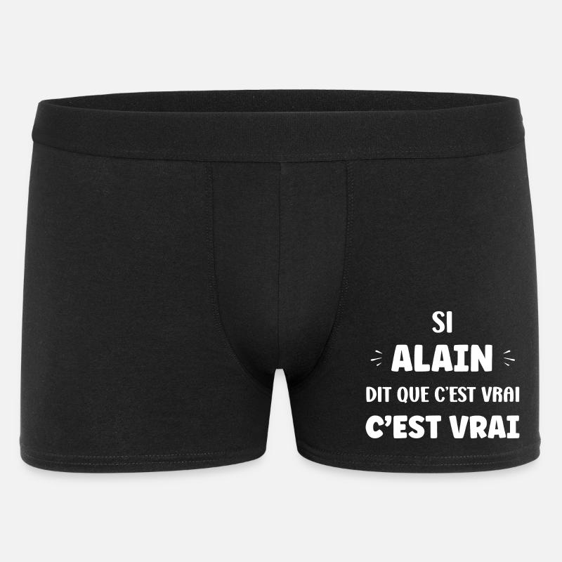If Alain says it's true - Men's Boxer Shorts - black
