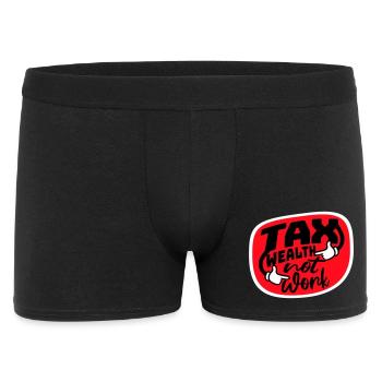 Tax Wealth Not Work Progressive Politics Economy - Men's Boxer Shorts - black - Front