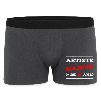 MAJOR ARTIST (+ 18 YEARS OLD)! - Men's Boxer Shorts - charcoal grey - Front