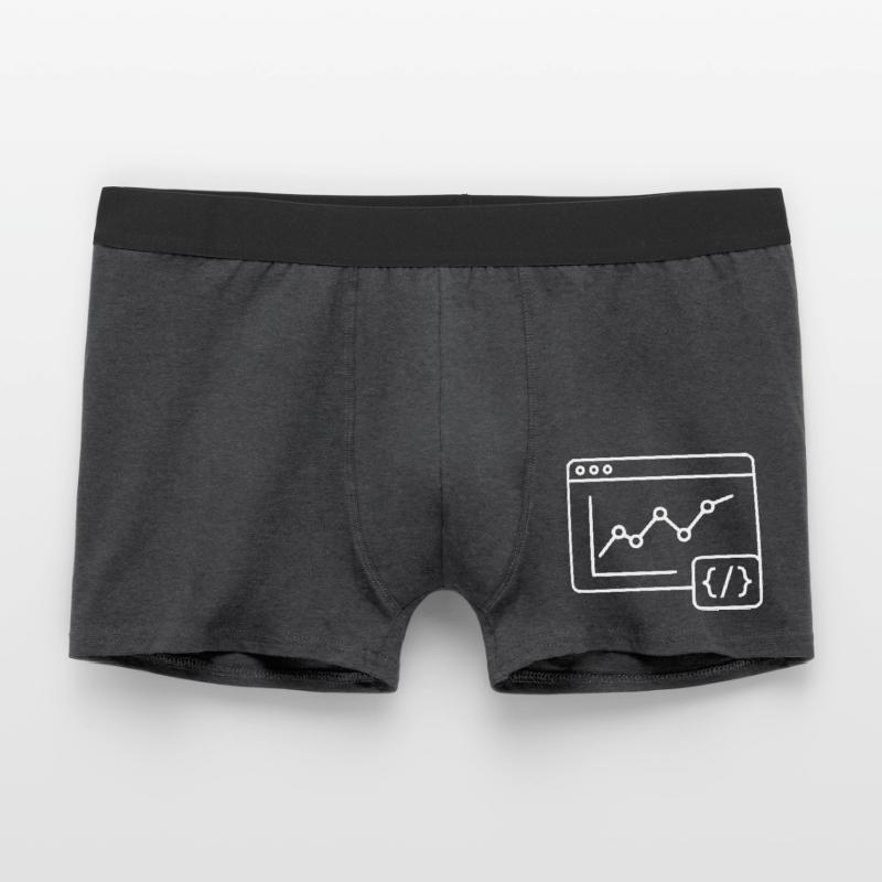 Web Analyse Chart Coding Browser Vektor Männer Boxer Shorts