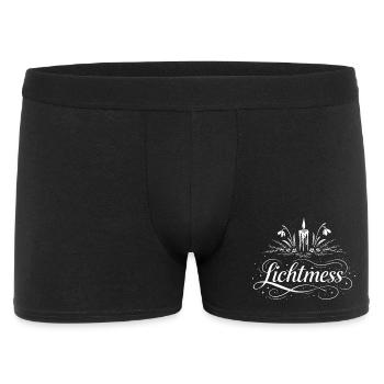 Candlemas Candle & Snowdrop Symbol - Men's Boxer Shorts - black - Front