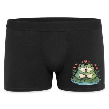 Frog Couple Valentine's Day - Men's Boxer Shorts - black - Front