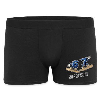 6 7 Six Seven Snowboard Meme - Men's Boxer Shorts - black - Front