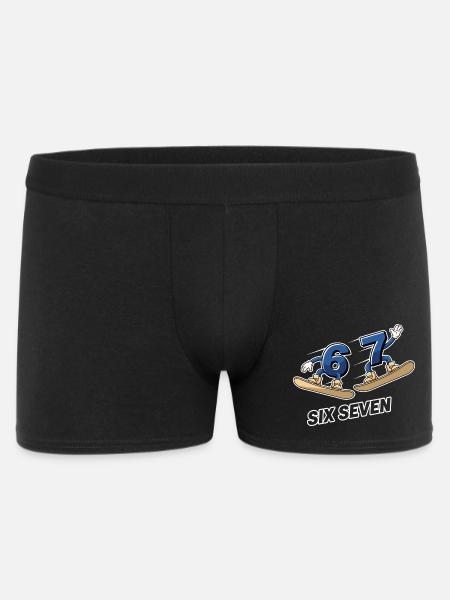 6 7 Six Seven Snowboard Meme - Boxer Homme - noir