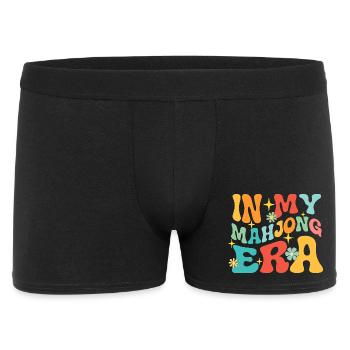 In meiner Mahjong-Ära Mah Jong-Spieler - Männer Boxer Shorts - Schwarz - Vorne