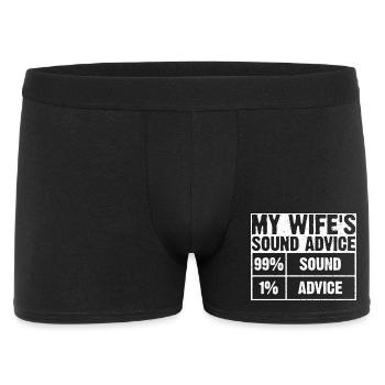 Le t-shirt graphique Sound Advice de ma femme - Boxer Homme - noir - Devant