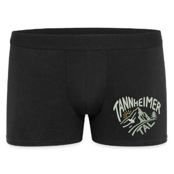 Tannheimer Tal Alps Heart Panorama - Men's Boxer Shorts - black - Front