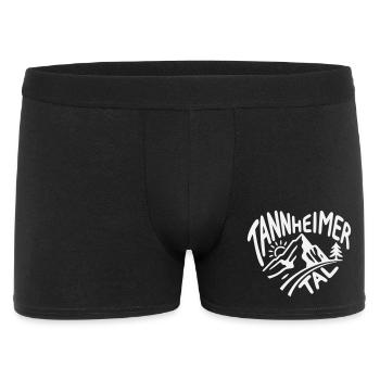 Tannheimer Tal Mountain Trail - Men's Boxer Shorts - black - Front