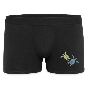 Sea Turtle Duo Ocean Beach Hawaii Marine Life Vibe - Men's Boxer Shorts - black - Front
