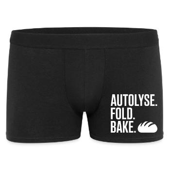 Autolyse Fold Bake Typography - Men's Boxer Shorts - black - Front