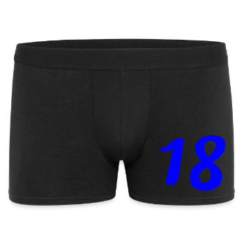 18. 18 YEARS OLD. 18th ANNIVERSARY. 18 BIRTHDAY. - Men's Boxer Shorts - black - Front