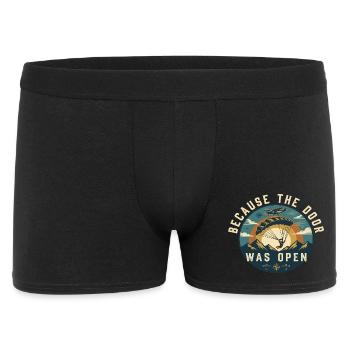 Because The Door Was Open Parachute - Men's Boxer Shorts - black - Front