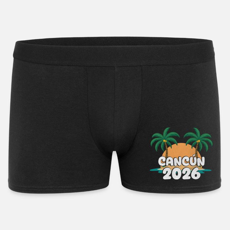 Cancun 2026 - Männer Boxer Shorts - Schwarz