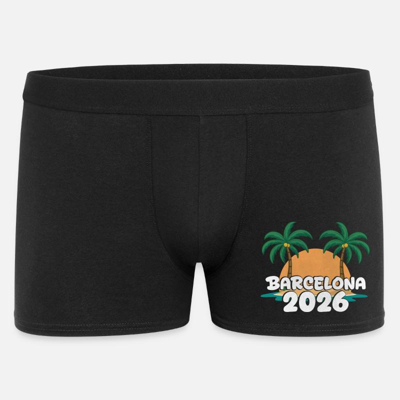 Barcelona 2026 - Männer Boxer Shorts - Schwarz