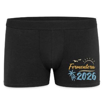 Formentera 2026 - Männer Boxer Shorts - Schwarz - Vorne