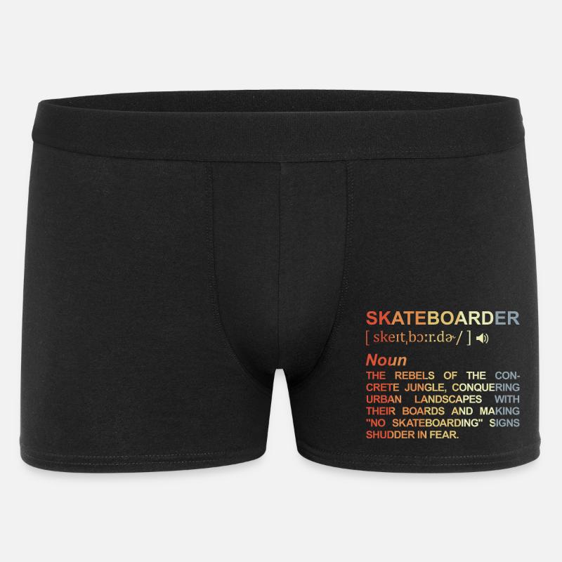Signification de skateboarder - Boxer Homme - noir