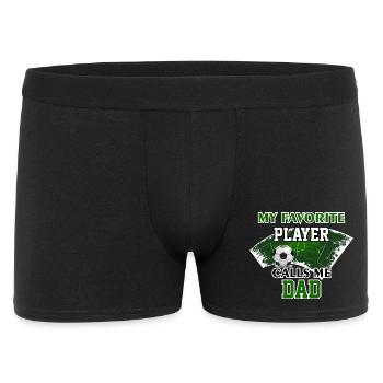 Soccer Dad Gift My Favorite Player Calls Me Dad - Men's Boxer Shorts - black - Front