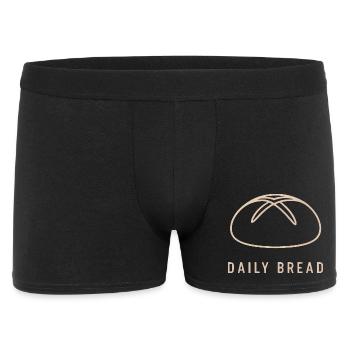 Daily Bread Minimal Emblem - Men's Boxer Shorts - black - Front