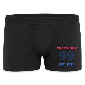 Champions 99 EST 2026 - Männer Boxer Shorts - Schwarz - Vorne