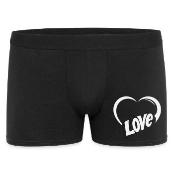 Heart Love Graphic - Men's Boxer Shorts - black - Front