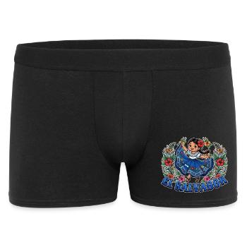 Salvadoran Flag Salvadoran Girl Traditional - Men's Boxer Shorts - black - Front