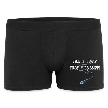 All the way from Mississippi - Blues concert Mic - Men's Boxer Shorts - black - Front