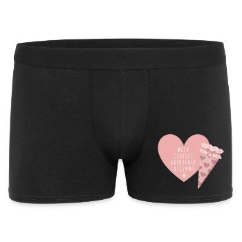 Mein großes Abenteuer beginnt Einschulungsdesign - Männer Boxer Shorts - Schwarz - Vorne