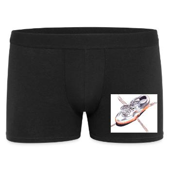 En déplacement : croquis et traits de baskets - Boxer Homme - noir - Devant
