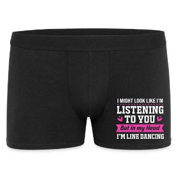 Line Dance - Men's Boxer Shorts - black - Front