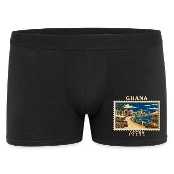 Ghana Accra Vintage Travel Brand - Men's Boxer Shorts - black - Front