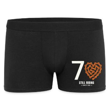70 Years Bike Still Riding Birthday Gift - Men's Boxer Shorts - black - Front