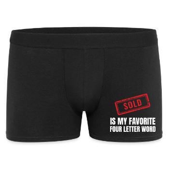 Marketing de vendeur immobilier agent immobilier - Boxer Homme - noir - Devant