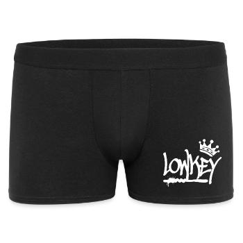 Lowkey Graffiti Tag Krone Hip Hop (white) - Men's Boxer Shorts - black - Front