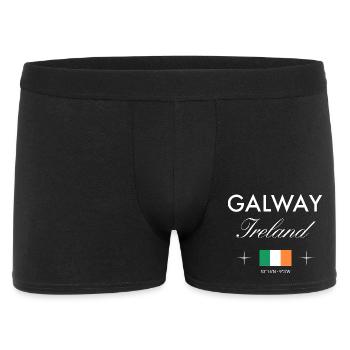 Galway Irlande Coordonnées Souvenir de voyage - Boxer Homme - noir - Devant