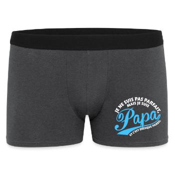 Parfait Papa - Boxer Homme - charbon - Devant