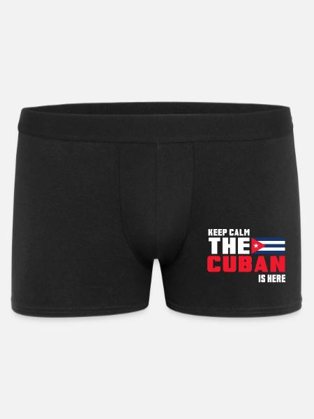 Keep Calm The Cuban is Here Cuba - Men's Boxer Shorts - black