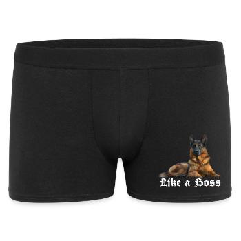 German Shepherd Dog, Dog Sport, German Shepherd Dog, - Men's Boxer Shorts - black - Front
