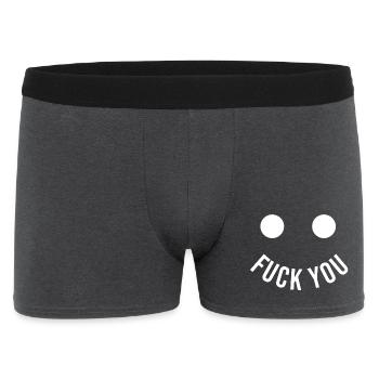 Va te faire sourire - Boxer Homme - charbon - Devant