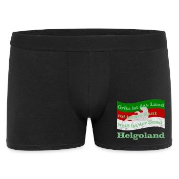 helgoland insel - Männer Boxer Shorts - Schwarz - Vorne