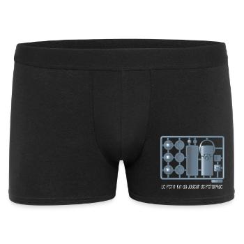 Le petit kit du joueur de pétanque - Boxer Homme - noir - Devant