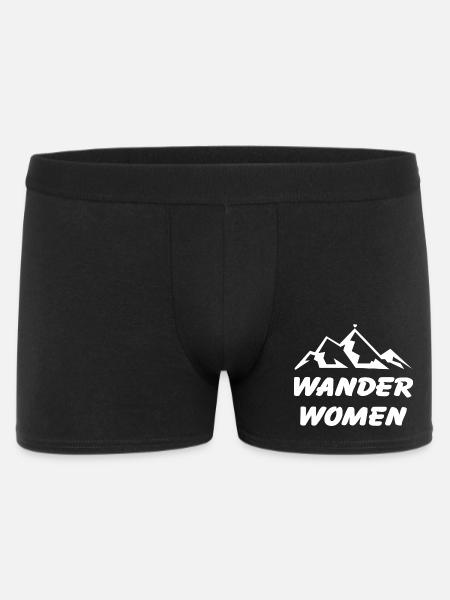 Wander Women Berge Wandern - Männer Boxer Shorts - Schwarz