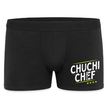 Küchenchef - Chuchi Chef - Schweizerdeutsch - Männer Boxer Shorts - Schwarz - Vorne