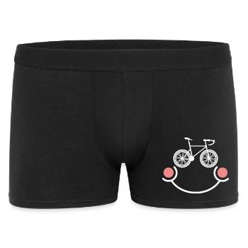 Biker Fahrrad Lustig Fahrradfahren - Männer Boxer Shorts - Schwarz - Vorne