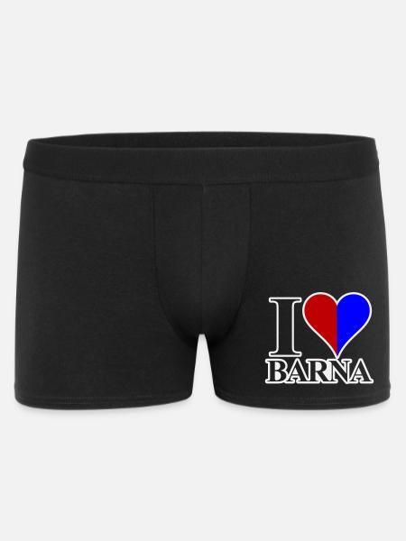 I love Barna - Men's Boxer Shorts - black