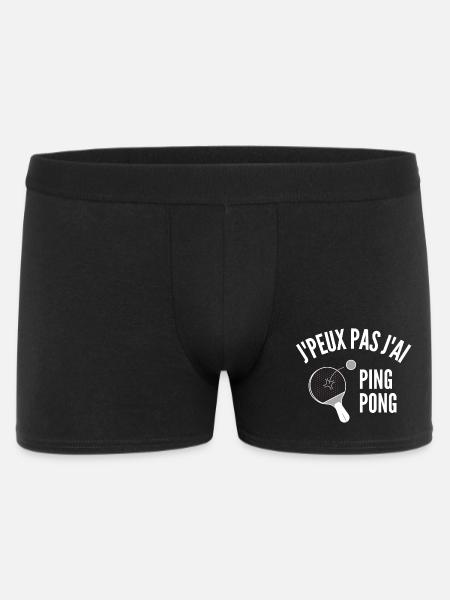 ping-pong, ping-pong sport, pongiste - Boxer Homme - noir