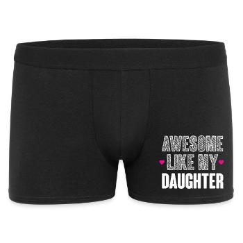 Génial comme ma fille - Boxer Homme - noir - Devant