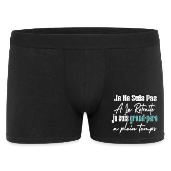Je Ne Suis Pas À La Retraite Je Suis Grandpére - Boxer Homme - noir - Devant