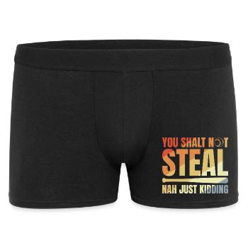 Blague de baseball - Boxer Homme - noir - Devant