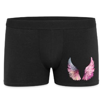 Pastel Watercolor Wings for Women - Men's Boxer Shorts - black - Front