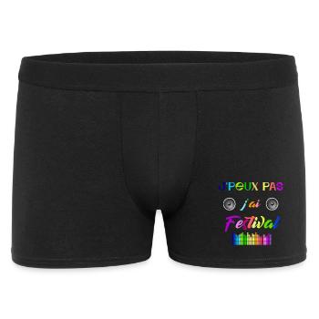 j peux pas j ai festival - Boxer Homme - noir - Devant